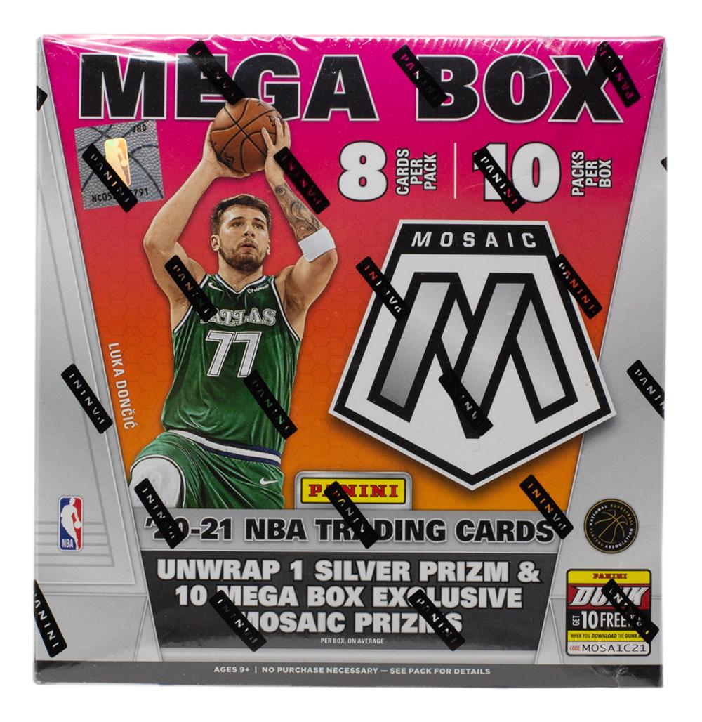 2020-21 Panini Mosaic Basketball Mega Box with (10) Packs at PristineAuction.com 2020-21 Panini Mosaic Basketball Mega Box with (10) Packs at PristineAuction.com