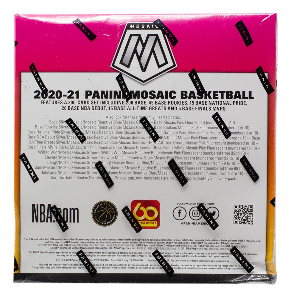 2020-21 Panini Mosaic Basketball Mega Box with (10) Packs at PristineAuction.com 2020-21 Panini Mosaic Basketball Mega Box with (10) Packs at PristineAuction.com