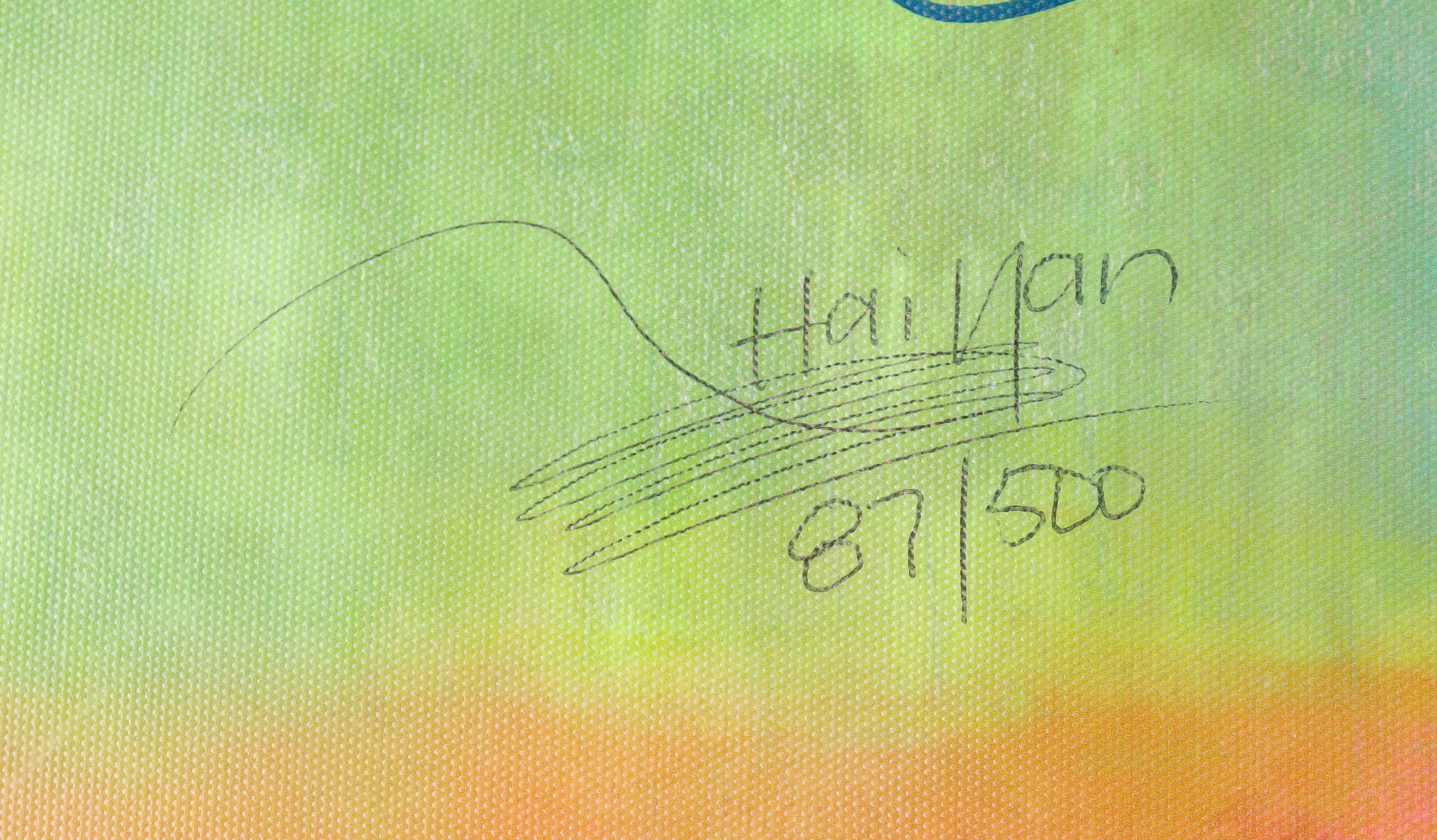 Pete Rose & Wang Haiyan Signed LE Reds Giclee on Canvas (PSA) at PristineAuction.com Pete Rose & Wang Haiyan Signed LE Reds Giclee on Canvas (PSA) at PristineAuction.com