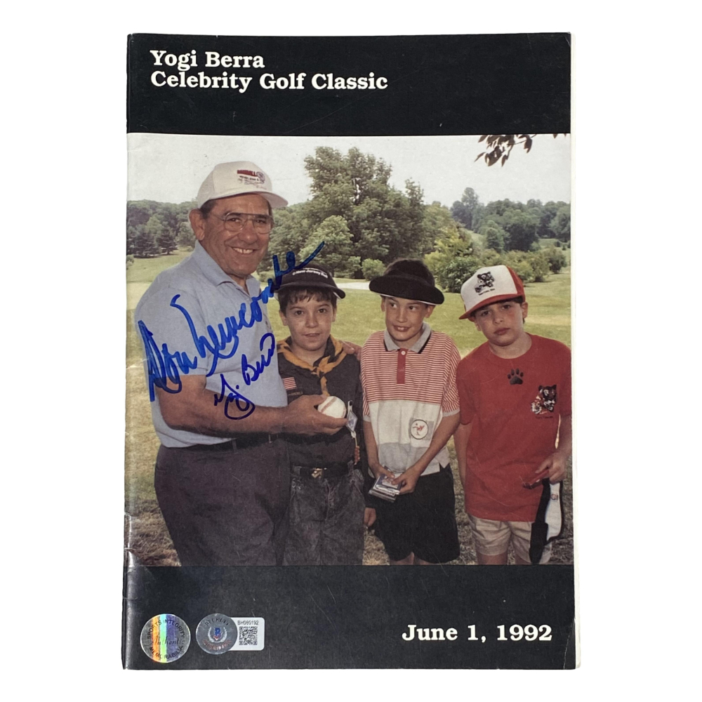 Yogi Berra Signed Yogi Berra Celebrity Golf Classic Program (Beckett