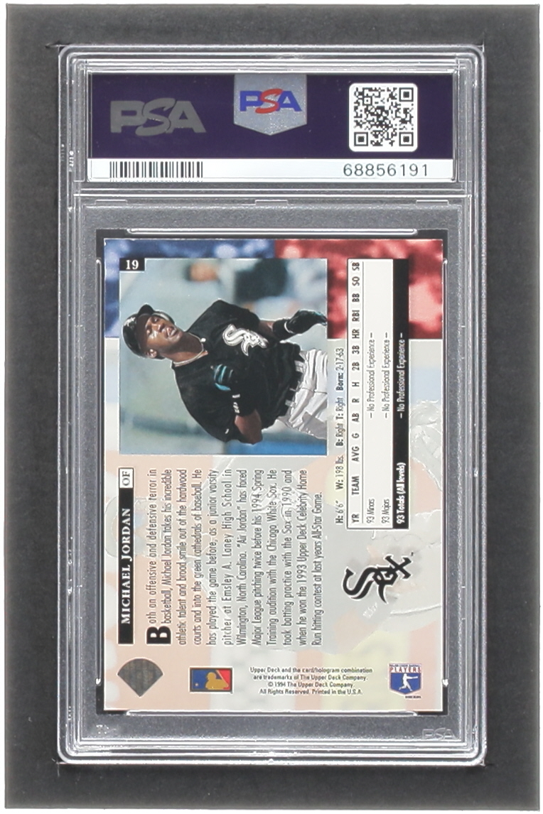 Michael Jordan 1994 Upper Deck #19 RC (PSA 8) at PristineAuction.com Michael Jordan 1994 Upper Deck #19 RC (PSA 8) at PristineAuction.com