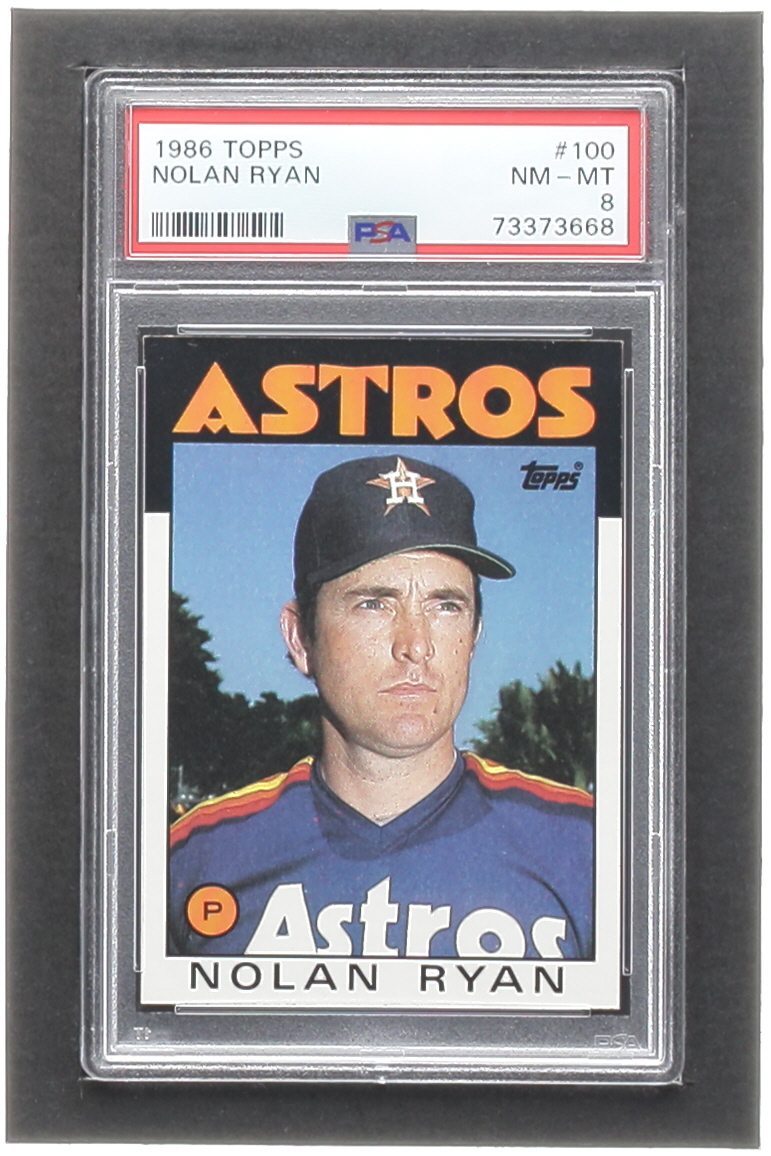 Nolan Ryan 1986 Topps #100 (PSA 8) at PristineAuction.com Nolan Ryan 1986 Topps #100 (PSA 8) at PristineAuction.com