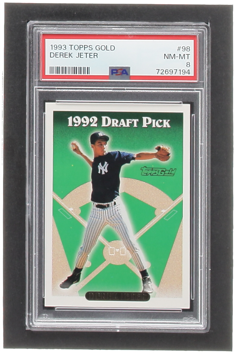 Derek Jeter 1993 Topps Gold #98 RC (PSA 8) at PristineAuction.com Derek Jeter 1993 Topps Gold #98 RC (PSA 8) at PristineAuction.com