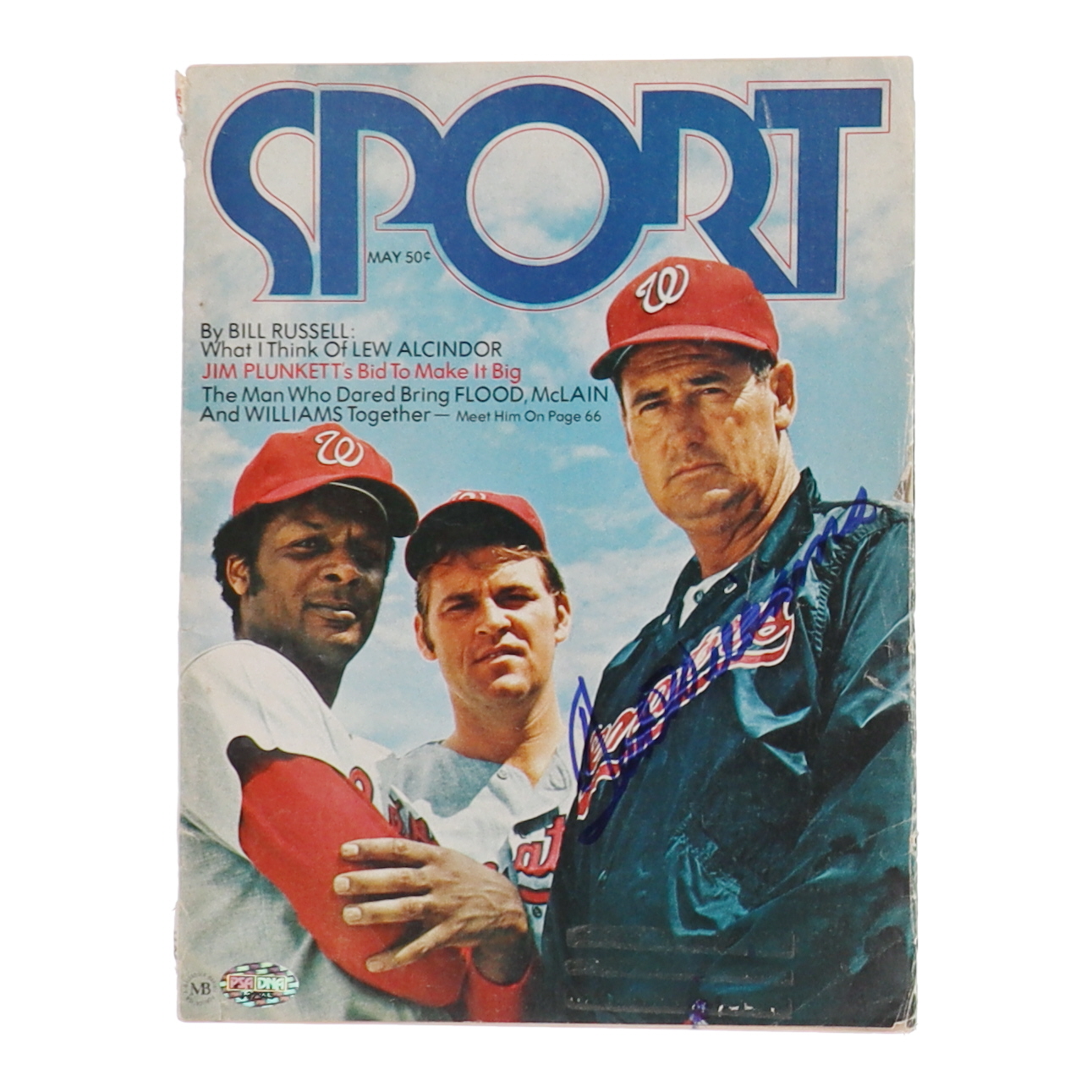 Ted Williams Signed Senators 1971 Sport Magazine (PSA) at PristineAuction.com Ted Williams Signed Senators 1971 Sport Magazine (PSA) at PristineAuction.com