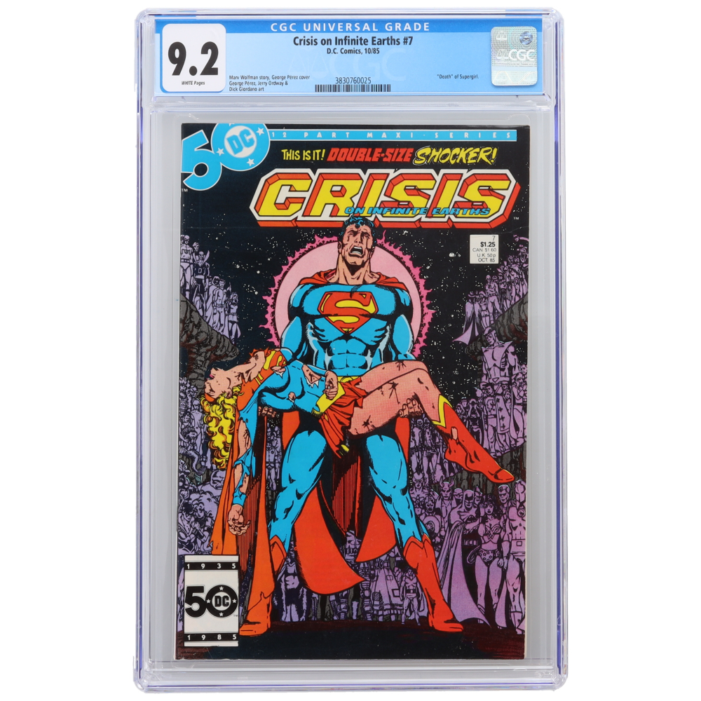 本 アメコミリーフ Crisis Infinite Earths #7 CGC9.6