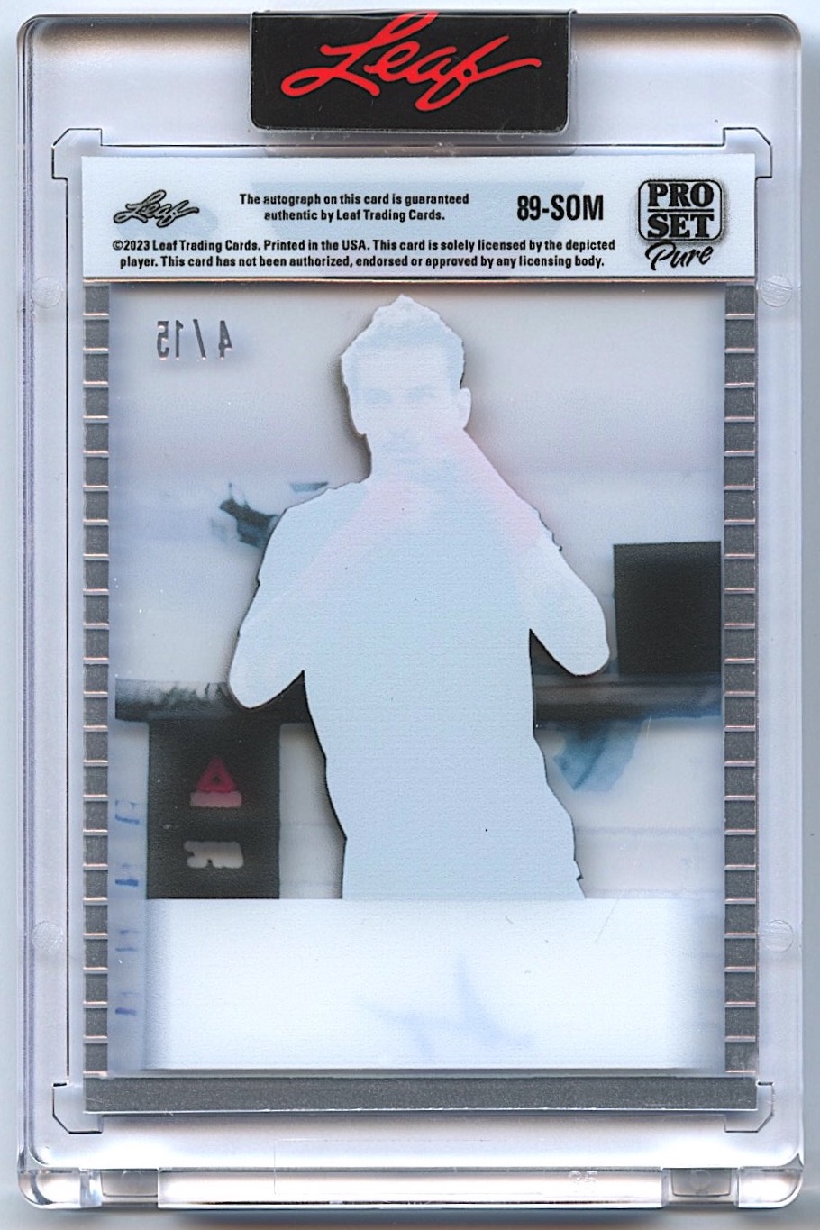 Sean O'Malley 2023 Pro Set Pure 1989 Base Autograph #89-SOM Platinum Spectrum #4/15 at PristineAuction.com Sean O'Malley 2023 Pro Set Pure 1989 Base Autograph #89-SOM Platinum Spectrum #4/15 at PristineAuction.com