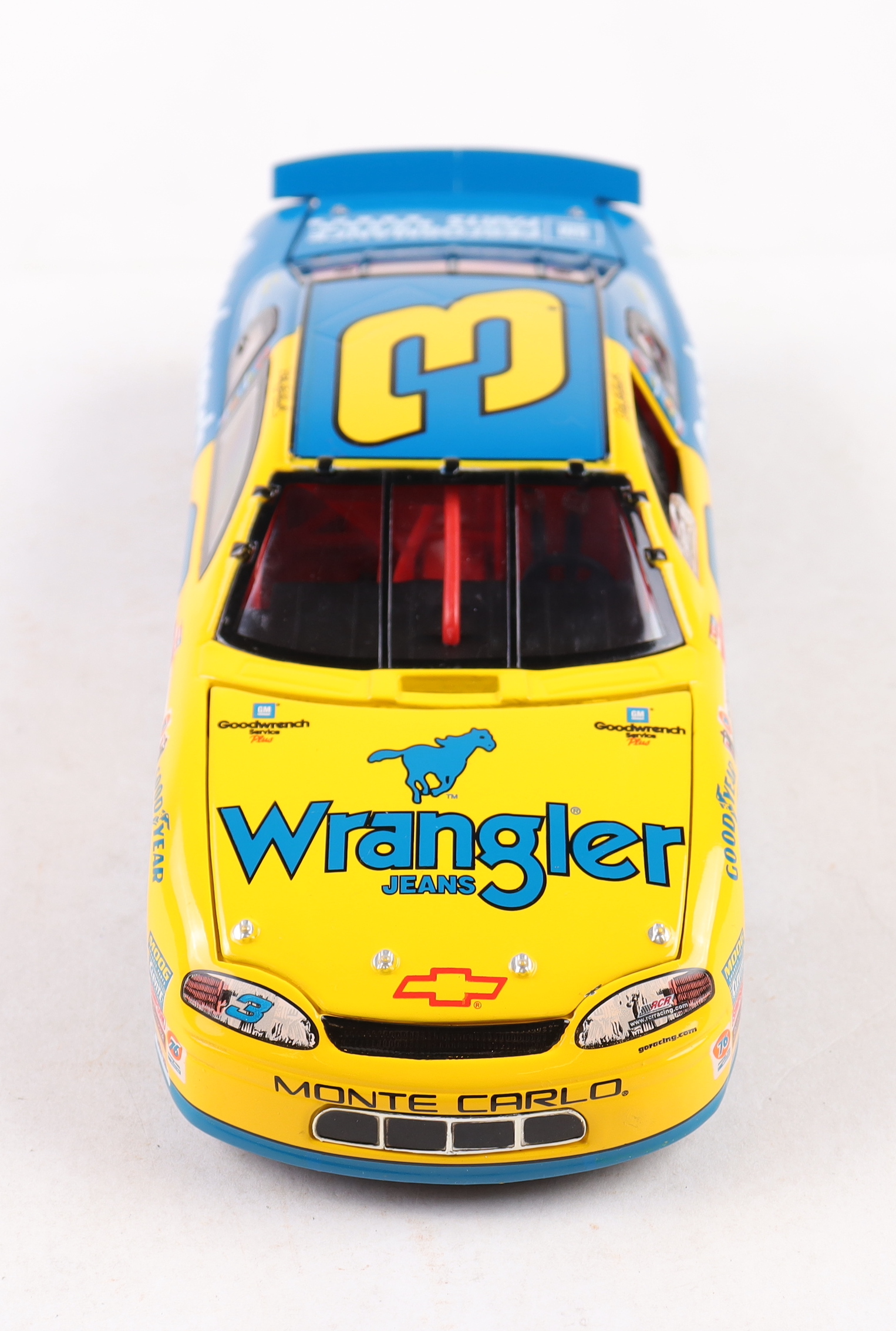 Dale Earnhardt Sr. LE NASCAR #3 GM Goodwrench Service Plus | Wrangler Jeans 1999 Monte Carlo - 1:24 Diecast Car at PristineAuction.com Dale Earnhardt Sr. LE NASCAR #3 GM Goodwrench Service Plus | Wrangler Jeans 1999 Monte Carlo - 1:24 Diecast Car at PristineAuction.com