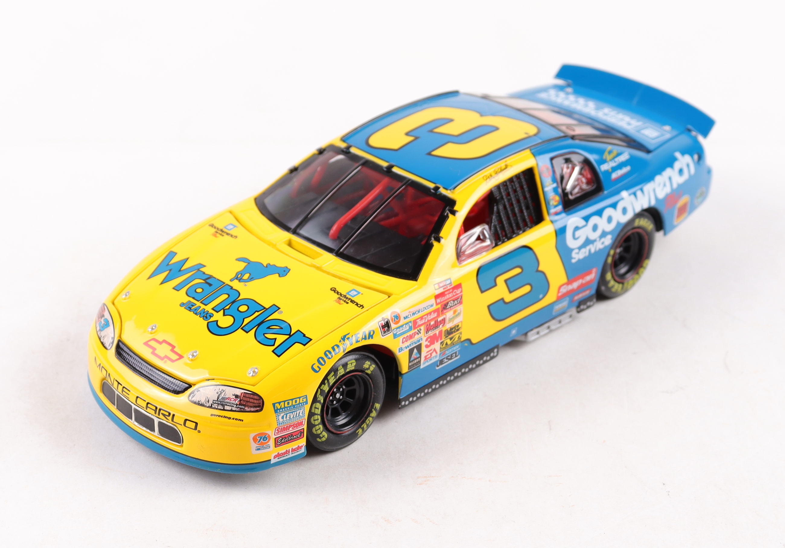 Dale Earnhardt Sr. LE NASCAR #3 GM Goodwrench Service Plus | Wrangler Jeans 1999 Monte Carlo - 1:24 Diecast Car at PristineAuction.com Dale Earnhardt Sr. LE NASCAR #3 GM Goodwrench Service Plus | Wrangler Jeans 1999 Monte Carlo - 1:24 Diecast Car at PristineAuction.com