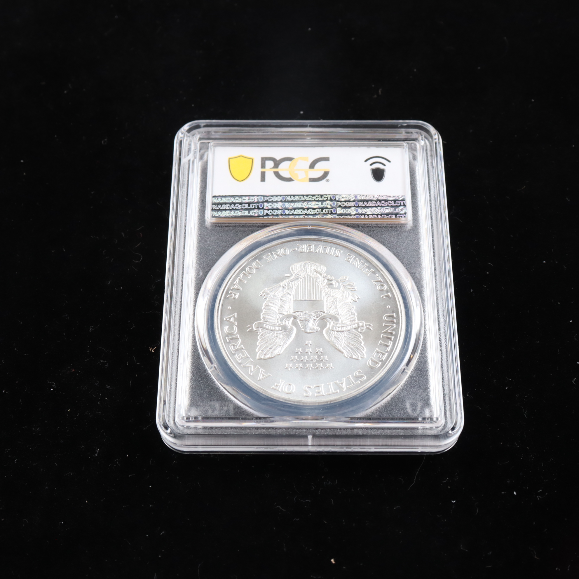 2002 American Silver Eagle $1 One Dollar Coin (PCGS MS69) at PristineAuction.com 2002 American Silver Eagle $1 One Dollar Coin (PCGS MS69) at PristineAuction.com