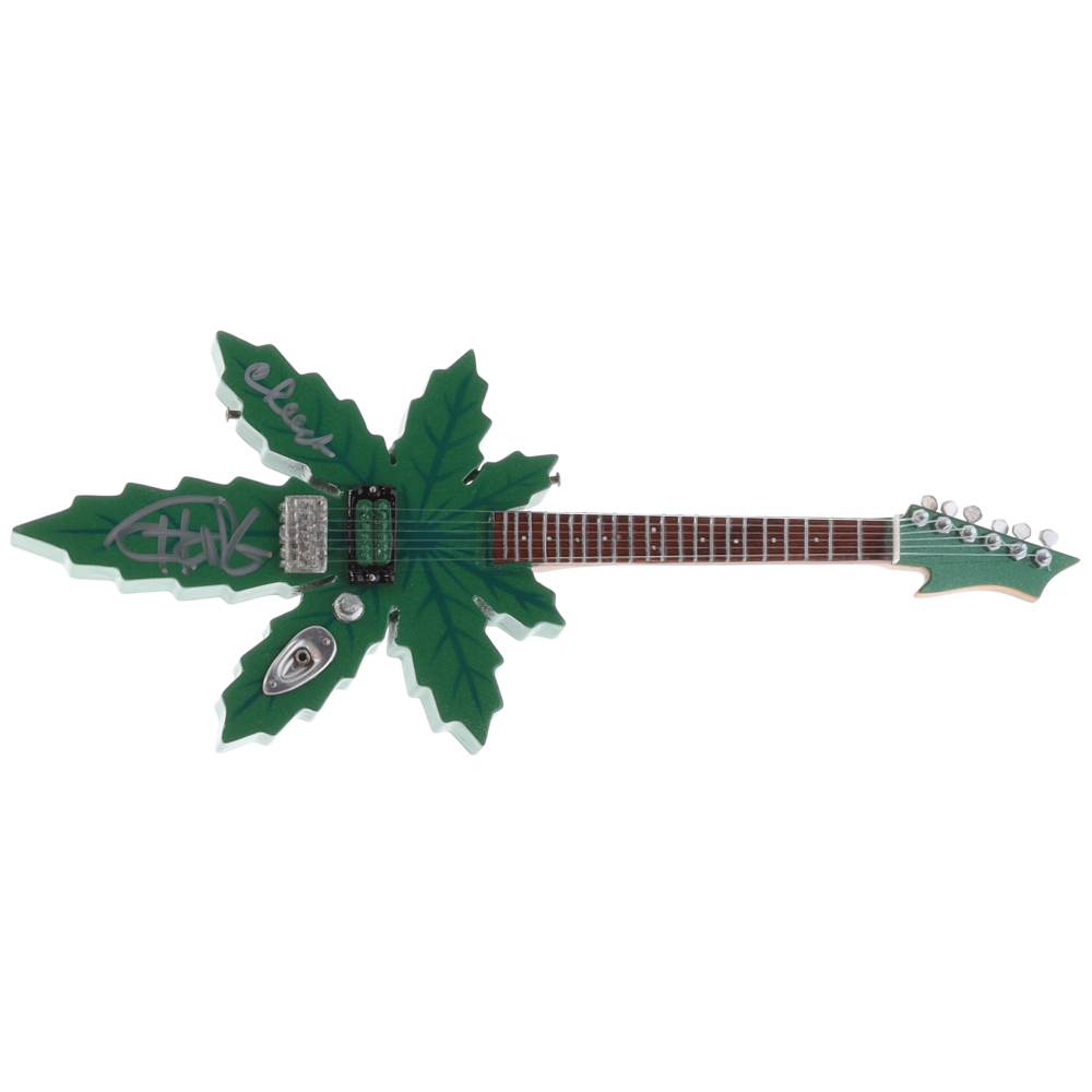 Cheech Marin & Tommy Chong Signed Mini Guitar (Beckett) at PristineAuction.com
