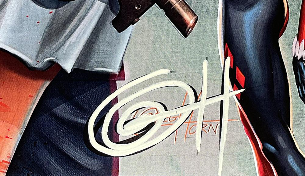 Greg Horn Signed "Harley Quinn & Joker" 11x17 Lithograph (Beckett