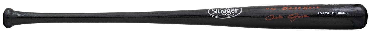 Pete Rose Signed Baseball Bat Inscribed "SORRY I BET ON BASEBALL" (JSA) at PristineAuction.com Pete Rose Signed Baseball Bat Inscribed "SORRY I BET ON BASEBALL" (JSA) at PristineAuction.com