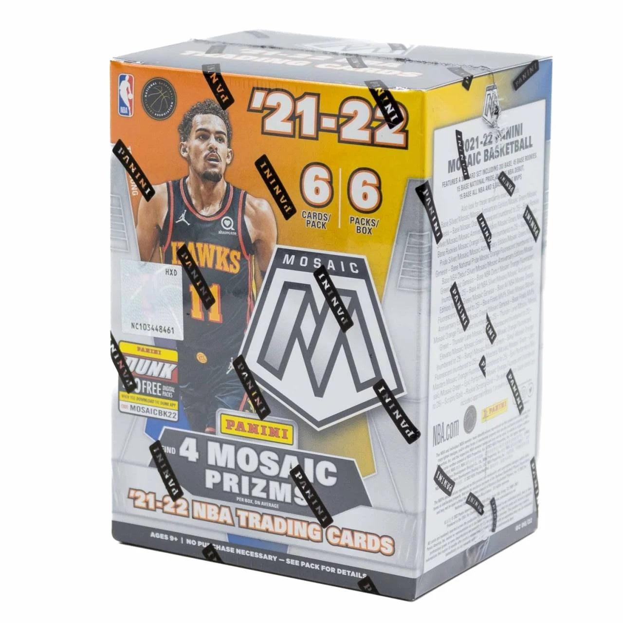 2021-22 Panini Mosaic Basketball Blaster Box with (6) Packs at PristineAuction.com 2021-22 Panini Mosaic Basketball Blaster Box with (6) Packs at PristineAuction.com