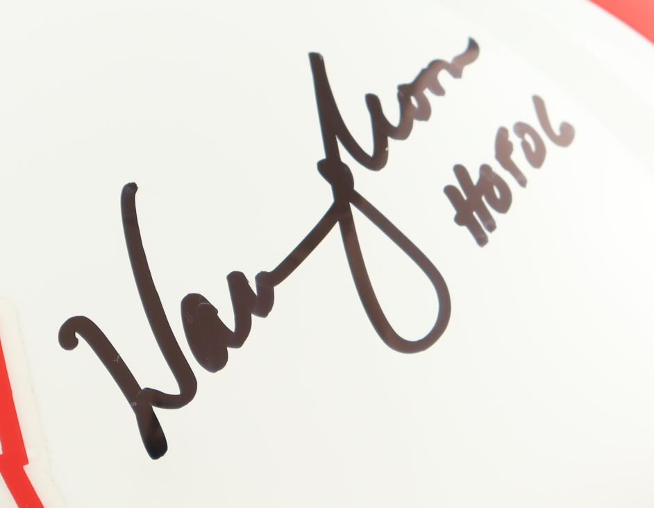 Warren Moon Signed Oilers Full-Size Speed Helmet Inscribed "HOF 06" (Beckett) at PristineAuction.com Warren Moon Signed Oilers Full-Size Speed Helmet Inscribed "HOF 06" (Beckett) at PristineAuction.com