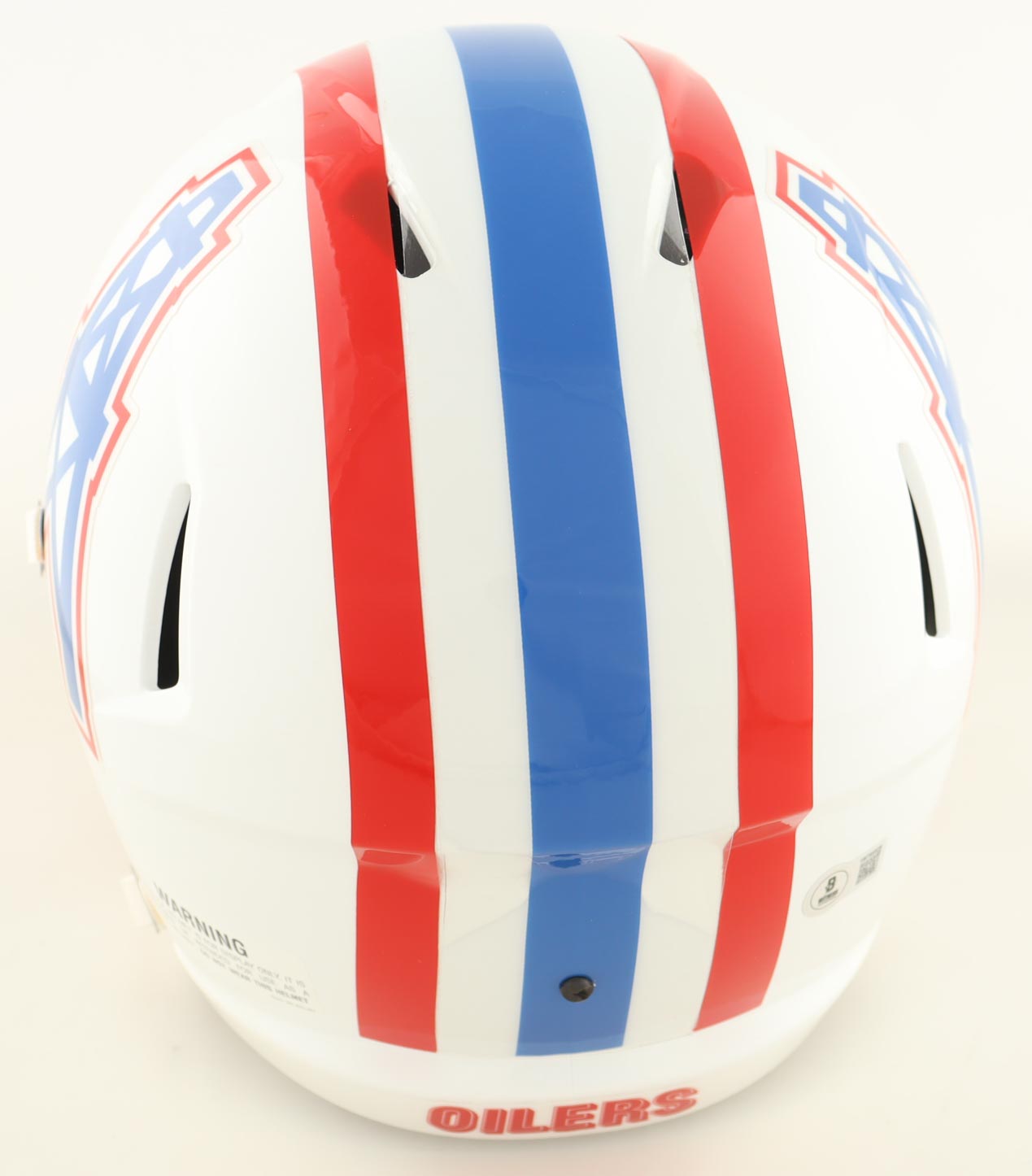 Warren Moon Signed Oilers Full-Size Speed Helmet Inscribed "HOF 06" (Beckett) at PristineAuction.com Warren Moon Signed Oilers Full-Size Speed Helmet Inscribed "HOF 06" (Beckett) at PristineAuction.com