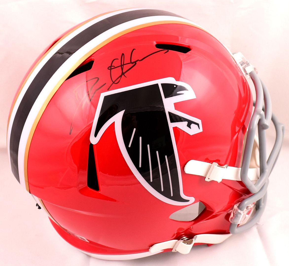 Deion Sanders Signed Falcons Throwback Full-Size Speed Helmet (Beckett) at PristineAuction.com Deion Sanders Signed Falcons Throwback Full-Size Speed Helmet (Beckett) at PristineAuction.com