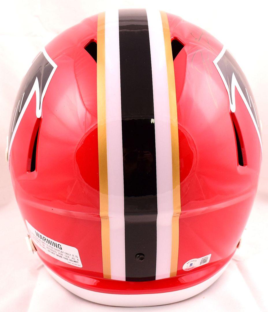 Deion Sanders Signed Falcons Throwback Full-Size Speed Helmet (Beckett) at PristineAuction.com Deion Sanders Signed Falcons Throwback Full-Size Speed Helmet (Beckett) at PristineAuction.com