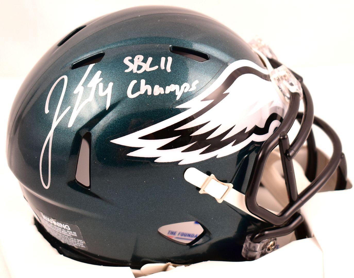 Jake Elliott Signed Eagles Speed Mini Helmet Inscribed "SB LII Champs" (PSA) at PristineAuction.com Jake Elliott Signed Eagles Speed Mini Helmet Inscribed "SB LII Champs" (PSA) at PristineAuction.com