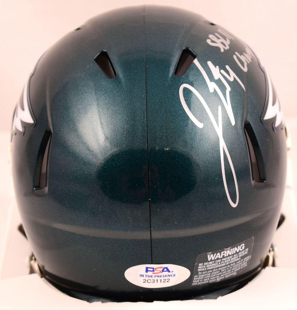 Jake Elliott Signed Eagles Speed Mini Helmet Inscribed "SB LII Champs" (PSA) at PristineAuction.com Jake Elliott Signed Eagles Speed Mini Helmet Inscribed "SB LII Champs" (PSA) at PristineAuction.com