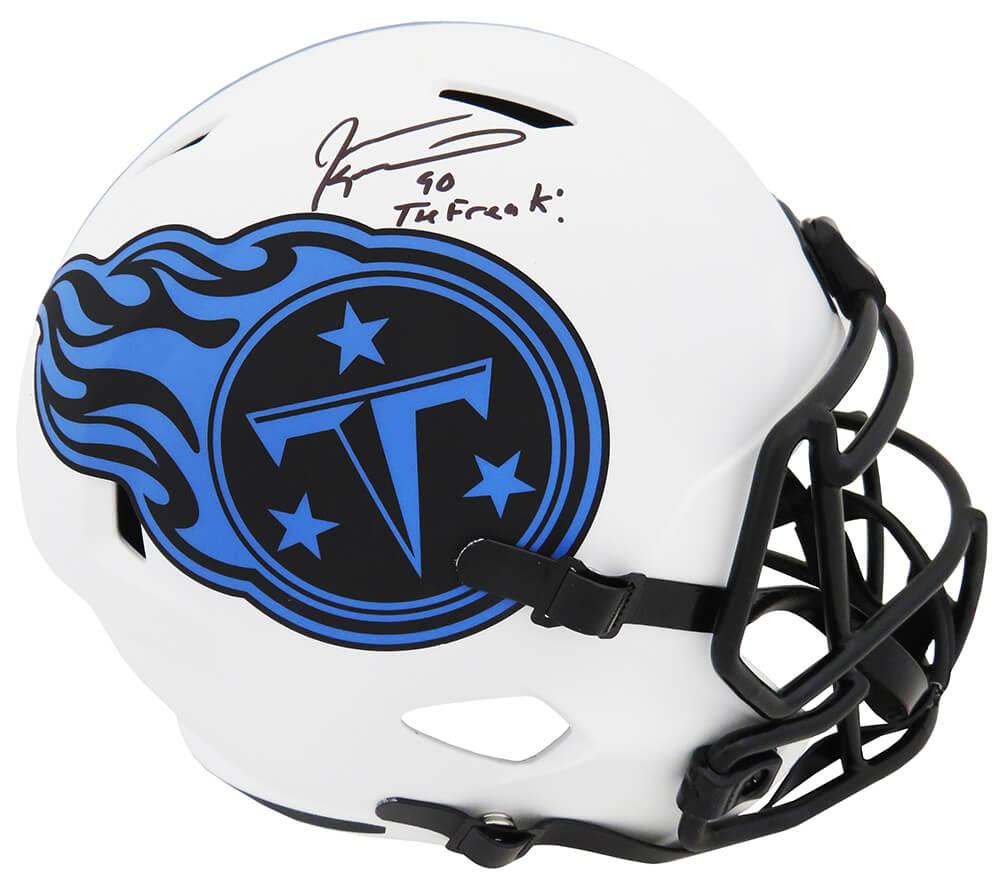 Jevon Kearse Signed Titans Full-Size Lunar Eclipse Alternate Speed Helmet Inscribed "The Freak" (Schwartz Sports) at PristineAuction.com Jevon Kearse Signed Titans Full-Size Lunar Eclipse Alternate Speed Helmet Inscribed "The Freak" (Schwartz Sports) at PristineAuction.com