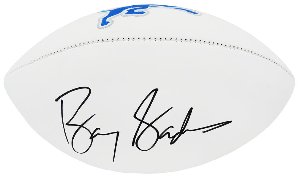 Barry Sanders Signed Lions Logo Football (Schwartz Sports) at PristineAuction.com Barry Sanders Signed Lions Logo Football (Schwartz Sports) at PristineAuction.com