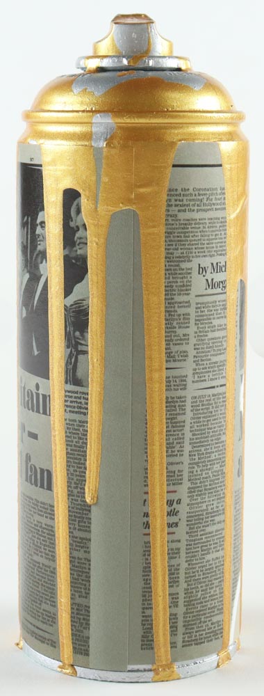 Tadas Zaicikas Signed "CAN_ Marilyn Monroe & Rose Balloon" Spray Paint Can (Zaicikas) at PristineAuction.com Tadas Zaicikas Signed "CAN_ Marilyn Monroe & Rose Balloon" Spray Paint Can (Zaicikas) at PristineAuction.com