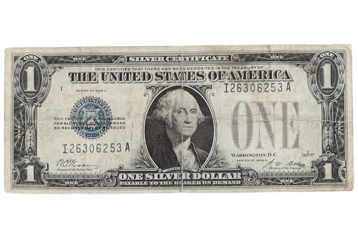 1928 $1 One Dollar U.S. Bank Note at PristineAuction.com 1928 $1 One Dollar U.S. Bank Note at PristineAuction.com