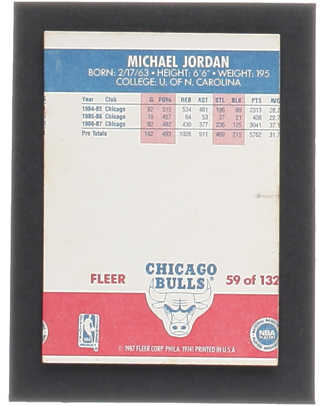 Michael Jordan 1987-88 Fleer #59 at PristineAuction.com Michael Jordan 1987-88 Fleer #59 at PristineAuction.com