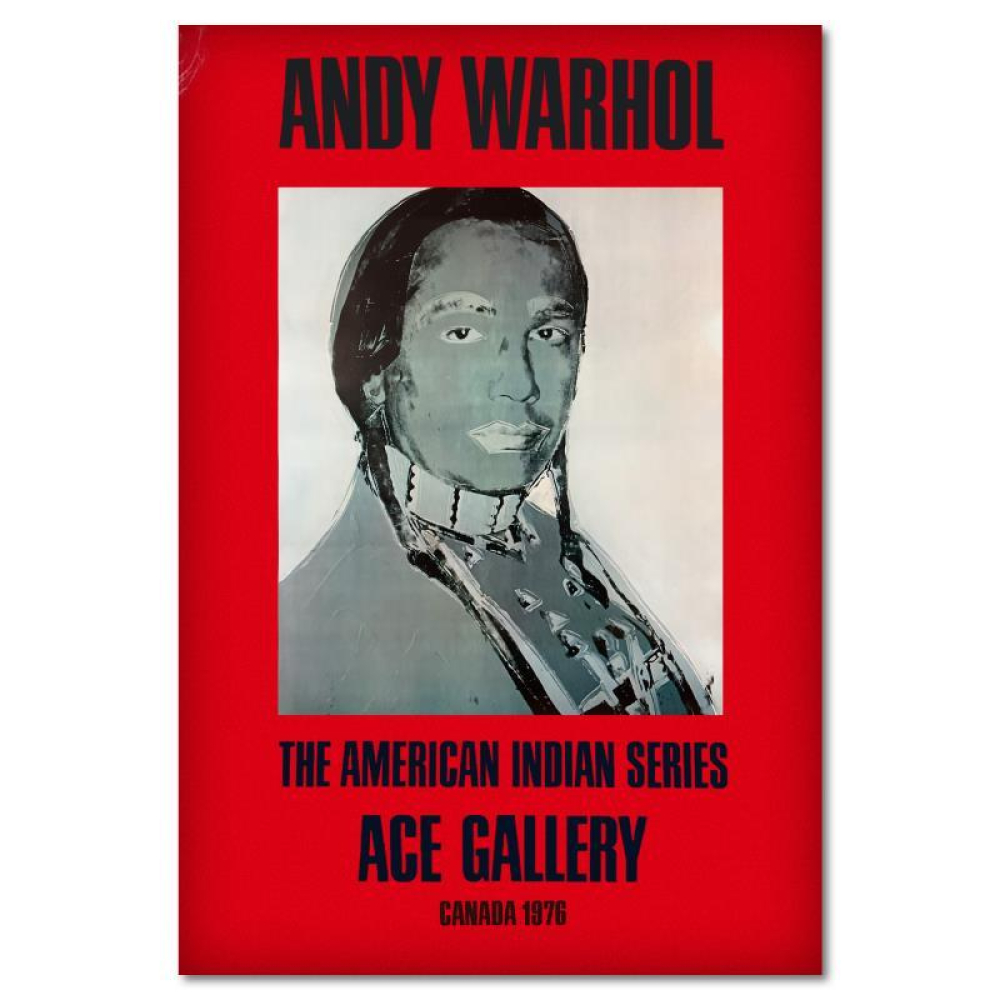 "The American Indian Series (Red)" 34x50 Vintage Poster from Ace