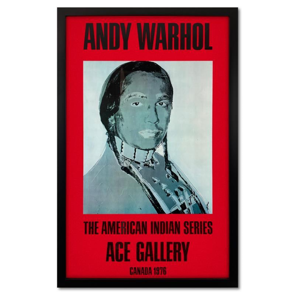 "The American Indian Series (Red)" 33x51 Custom Framed Vintage Poster