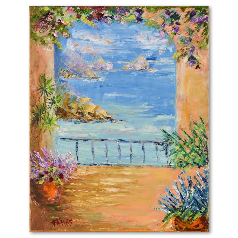 Elliot Fallas Signed "Summer Villa" 16x20 Original Oil Painting on Canvas (PA) at PristineAuction.com Elliot Fallas Signed "Summer Villa" 16x20 Original Oil Painting on Canvas (PA) at PristineAuction.com