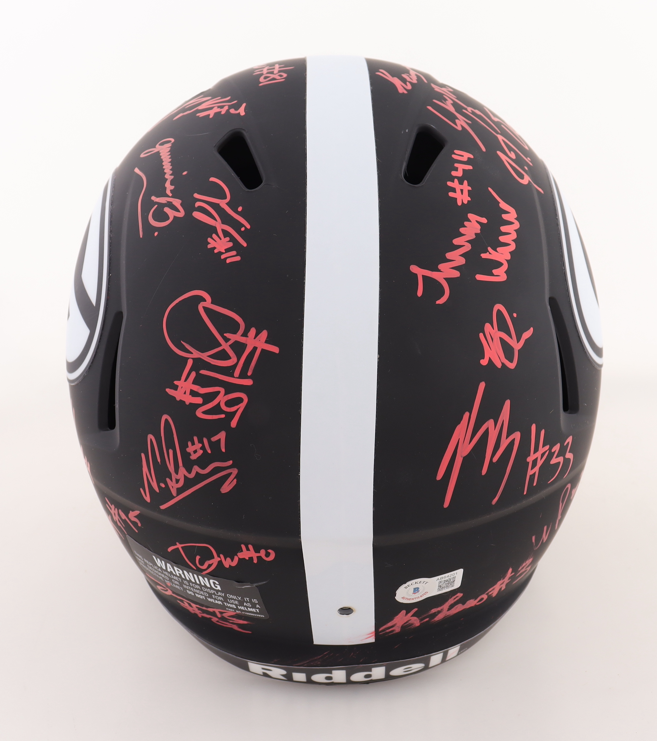 Georgia Bulldogs 2021 National Champions Full-Size Speed Helmet Signed by (24) with Stetson Bennett, George Pickens, Zamir White, Lewis Cine, Kelee Ringo (Beckett) at PristineAuction.com Georgia Bulldogs 2021 National Champions Full-Size Speed Helmet Signed by (24) with Stetson Bennett, George Pickens, Zamir White, Lewis Cine, Kelee Ringo (Beckett) at PristineAuction.com