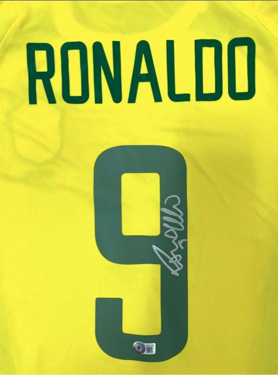 Ronaldo Nazario Signed Brazil National Team Jersey (Beckett) at PristineAuction.com Ronaldo Nazario Signed Brazil National Team Jersey (Beckett) at PristineAuction.com