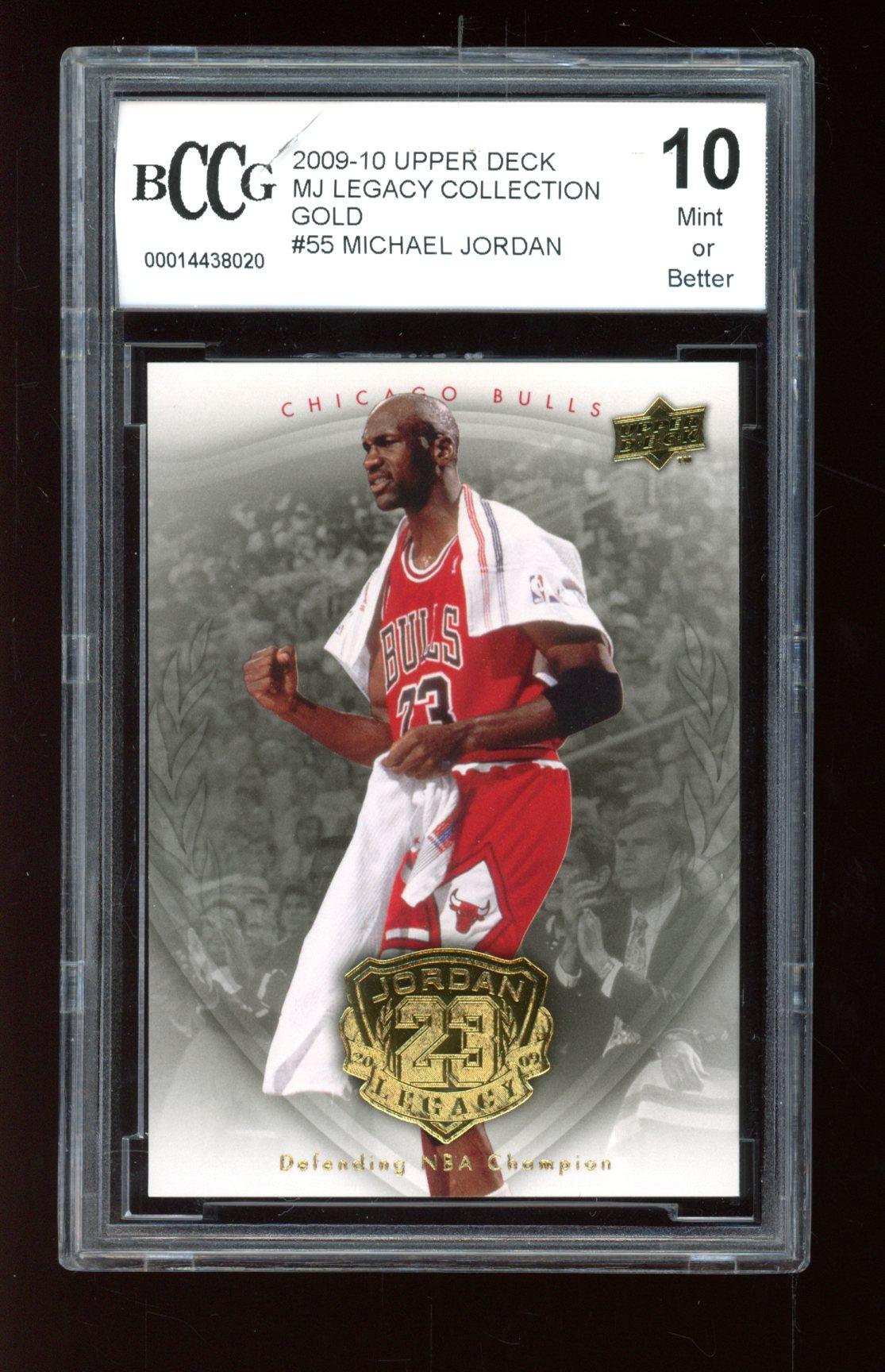 Michael Jordan 2009 Upper Deck MJ Legacy Collection Gold #55 (10 BCCG) at PristineAuction.com Michael Jordan 2009 Upper Deck MJ Legacy Collection Gold #55 (10 BCCG) at PristineAuction.com