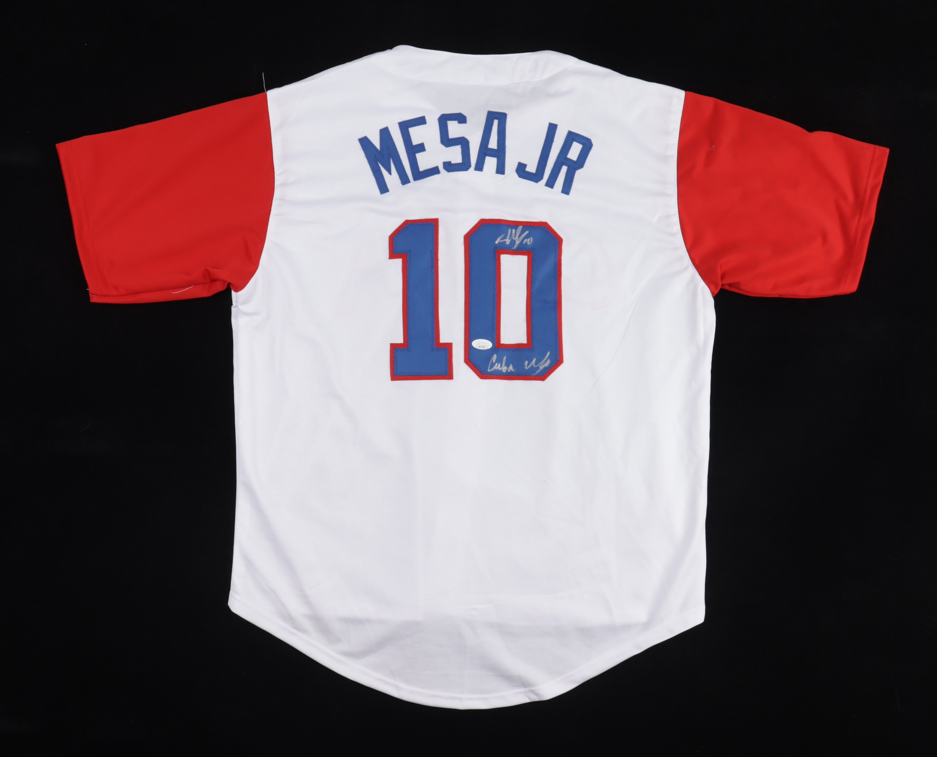 Víctor Mesa Signed Jersey Inscribed "Viva Cuba" (JSA) at PristineAuction.com Víctor Mesa Signed Jersey Inscribed "Viva Cuba" (JSA) at PristineAuction.com