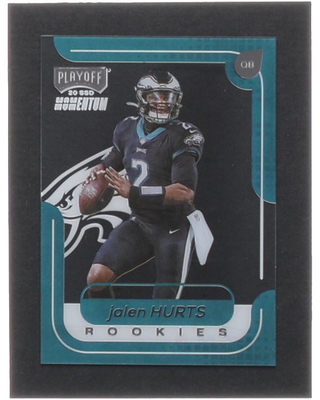 Jalen Hurts 2020 Momentum Rookies #18 RC at PristineAuction.com Jalen Hurts 2020 Momentum Rookies #18 RC at PristineAuction.com