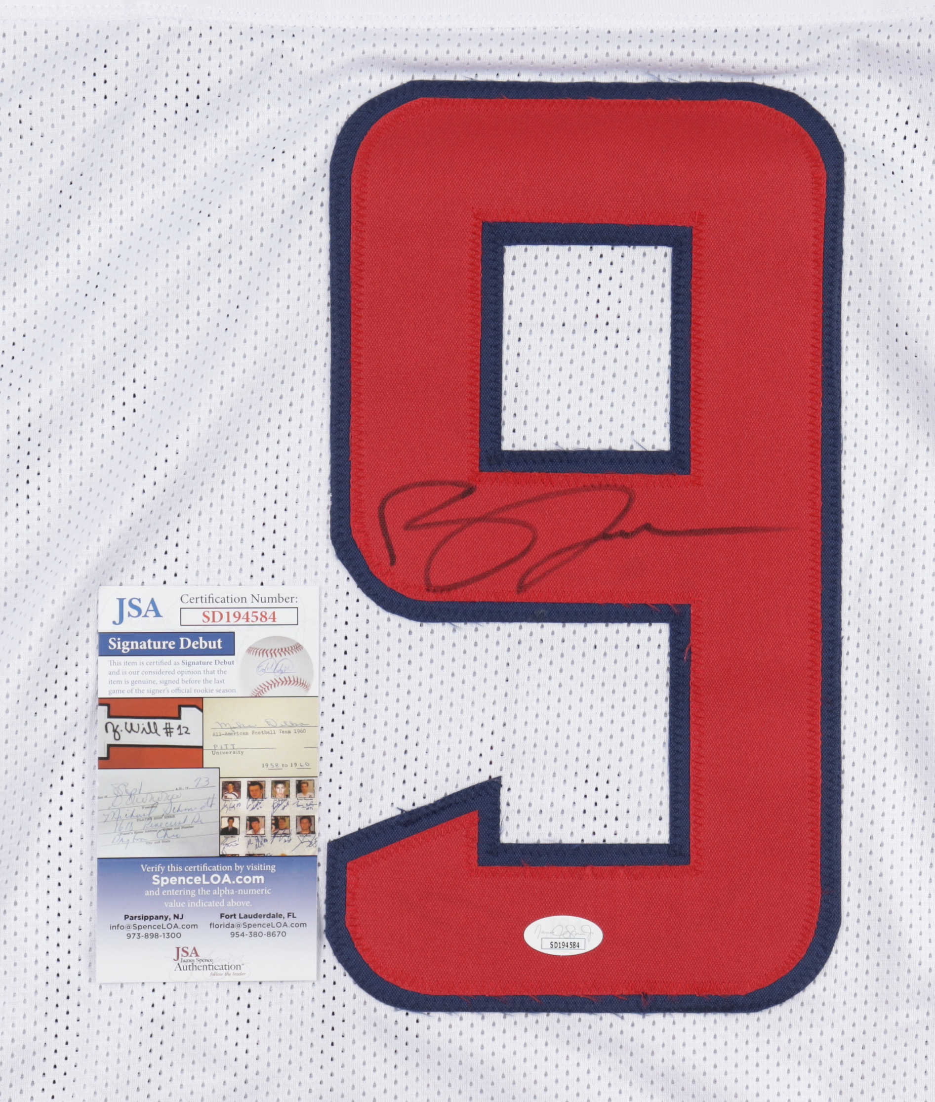 Brevin Jordan Signed Jersey (JSA) at PristineAuction.com Brevin Jordan Signed Jersey (JSA) at PristineAuction.com