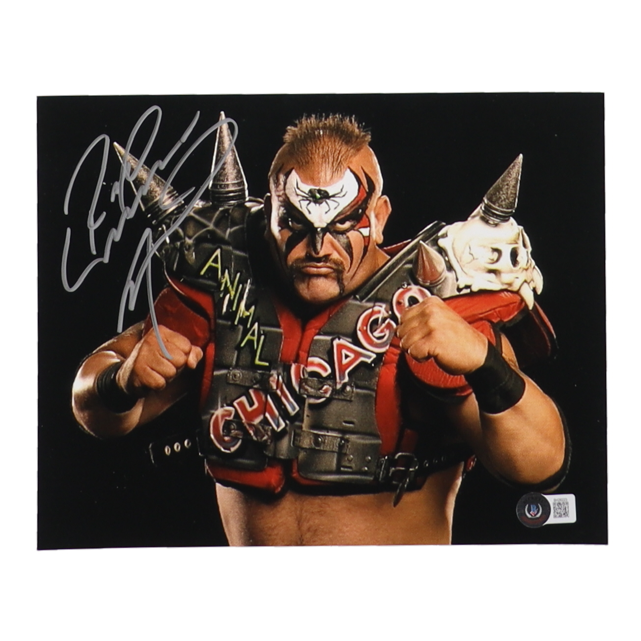 Road Warrior Animal Signed WWE 8x10 Photo (Beckett) at PristineAuction.com Road Warrior Animal Signed WWE 8x10 Photo (Beckett) at PristineAuction.com