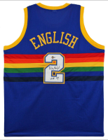 Alex English Signed Jersey Inscribed "HOF 97" (Beckett) at PristineAuction.com