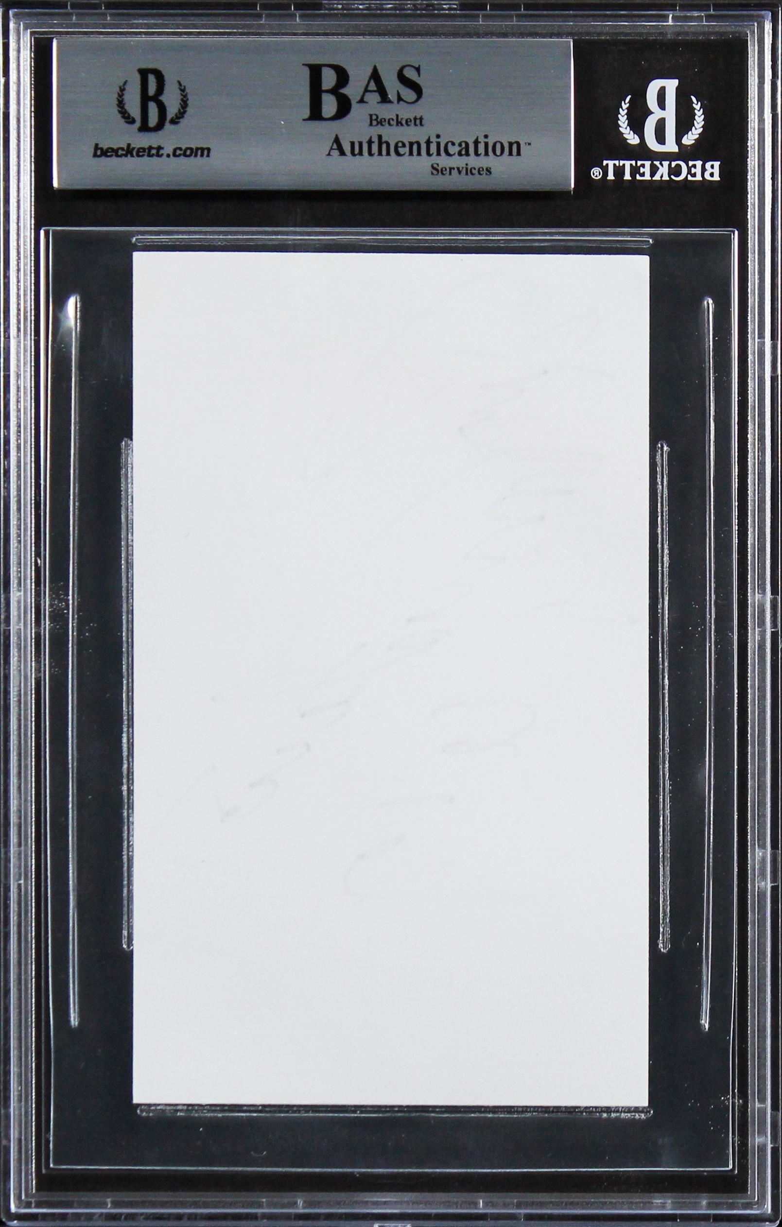 Rey Mysterio Signed 3x5 Index Card Inscribed "619" (BGS) at PristineAuction.com Rey Mysterio Signed 3x5 Index Card Inscribed "619" (BGS) at PristineAuction.com