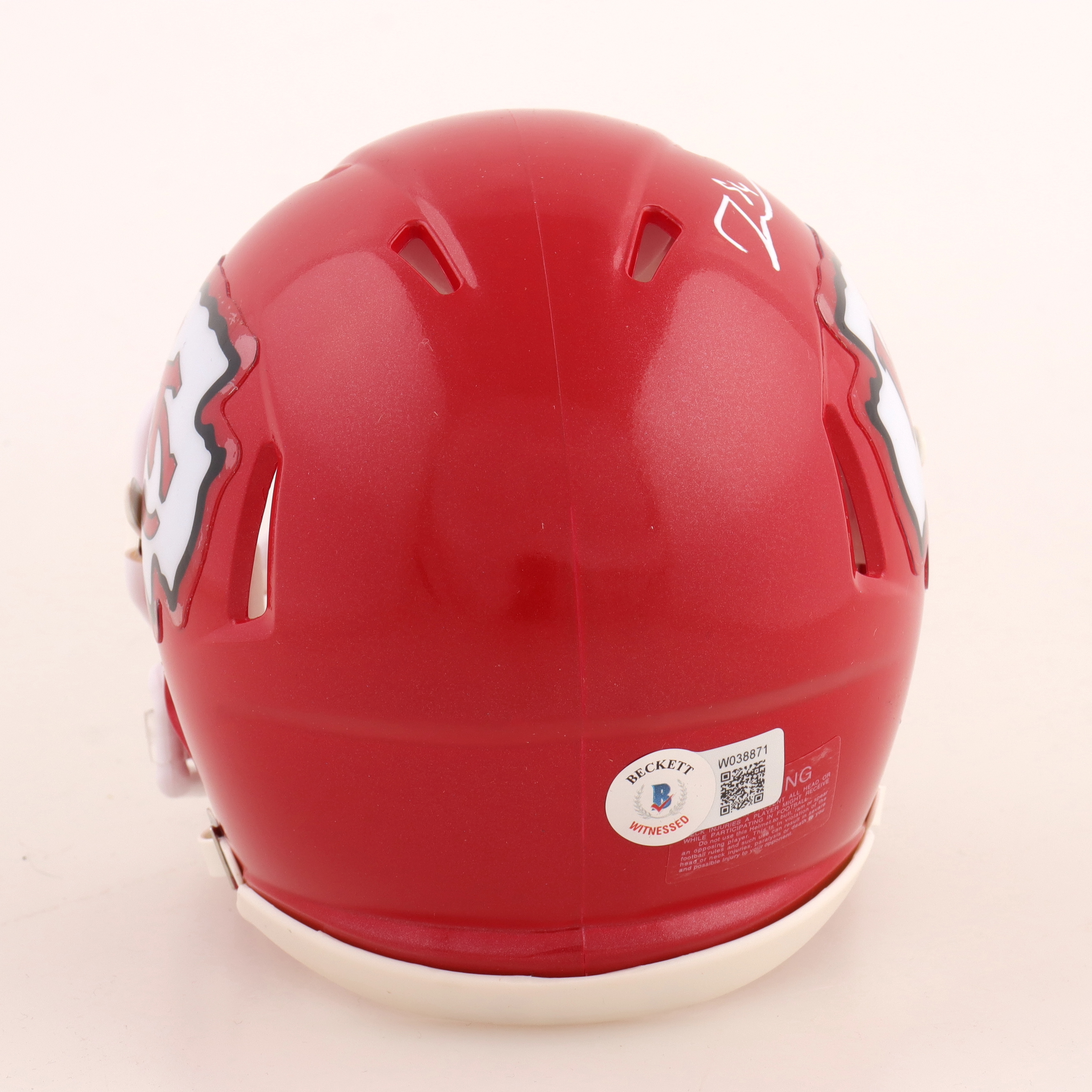 Leo Chenal Signed Chiefs Speed Mini Helmet (Beckett) at PristineAuction.com Leo Chenal Signed Chiefs Speed Mini Helmet (Beckett) at PristineAuction.com