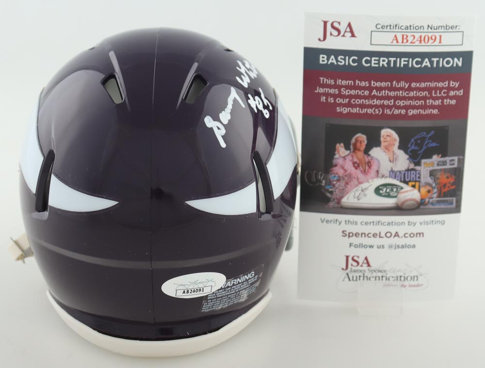 Sammy White Signed Vikings Speed Mini Helmet (JSA) at PristineAuction.com Sammy White Signed Vikings Speed Mini Helmet (JSA) at PristineAuction.com