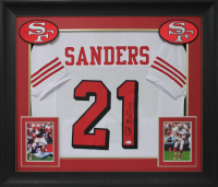 Deion Sanders Signed Custom Framed Jersey Display (Beckett) at PristineAuction.com