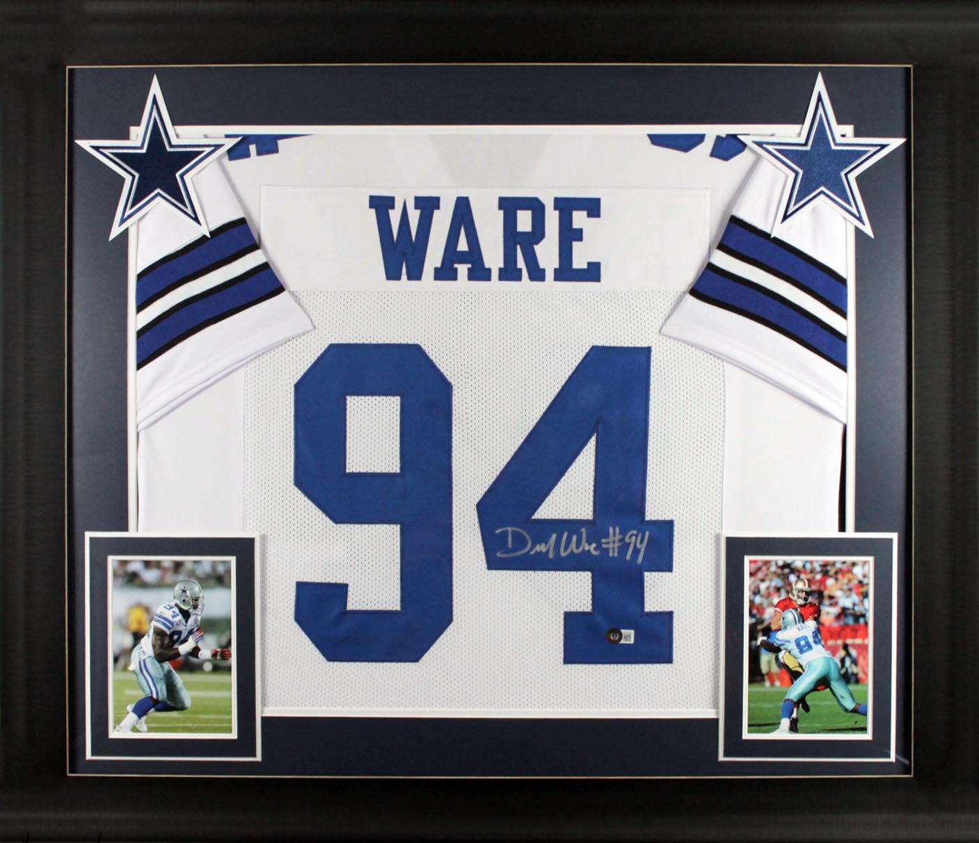DeMarcus Ware Signed Custom Framed Jersey Display (Beckett) at PristineAuction.com DeMarcus Ware Signed Custom Framed Jersey Display (Beckett) at PristineAuction.com