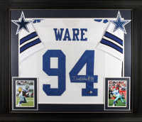 DeMarcus Ware Signed Custom Framed Jersey Display (Beckett) at PristineAuction.com