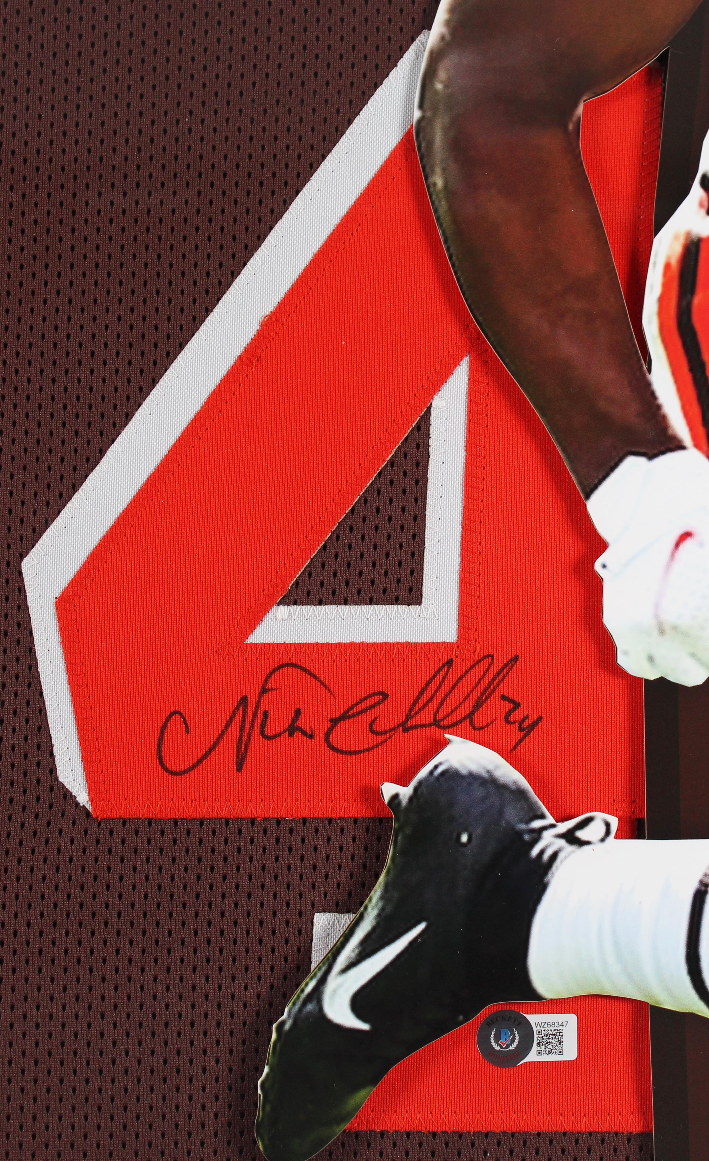 Nick Chubb Signed Custom Framed Jersey Display (Beckett) at PristineAuction.com Nick Chubb Signed Custom Framed Jersey Display (Beckett) at PristineAuction.com