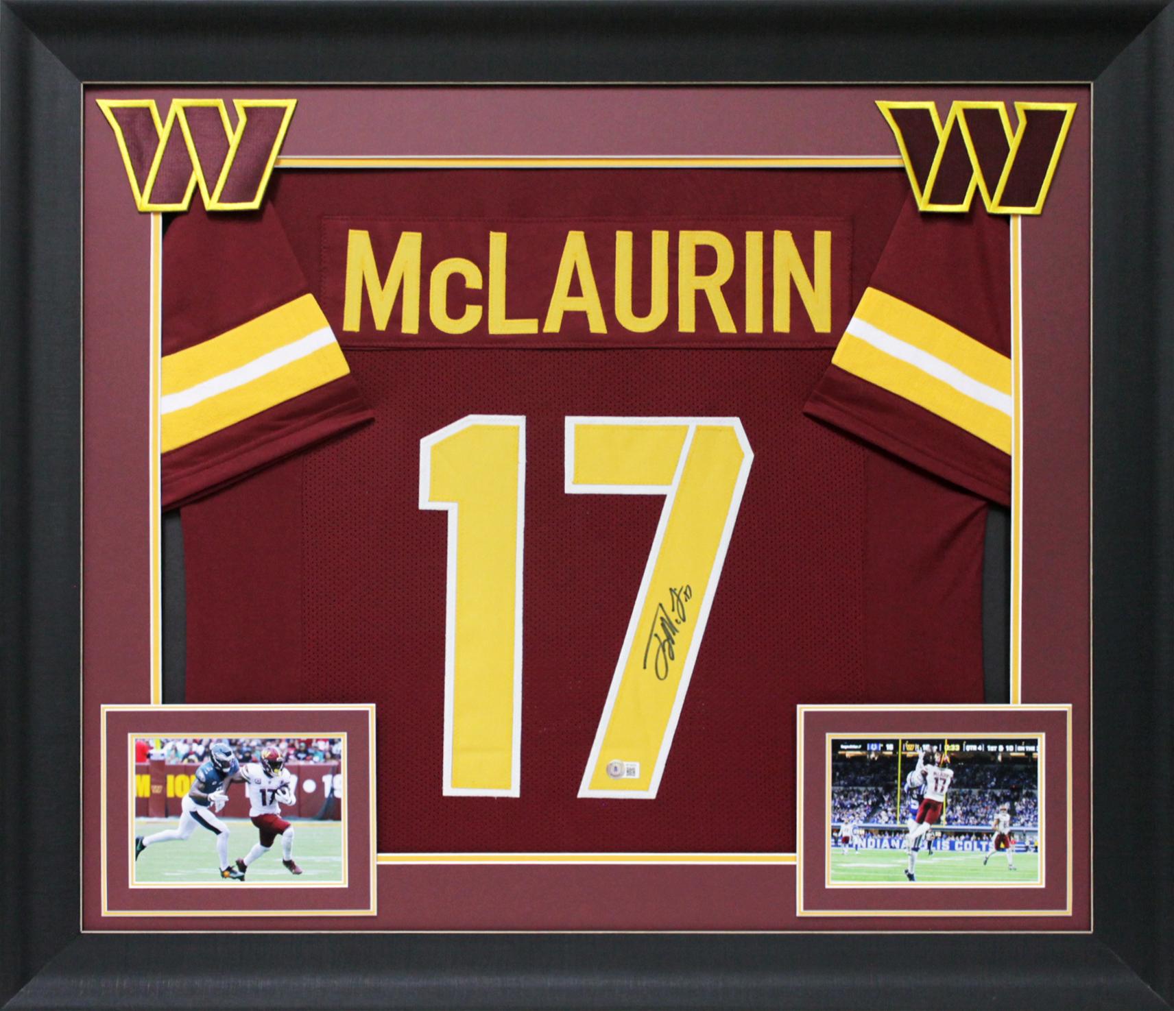Terry McLaurin Signed Custom Framed Jersey Display (Beckett) at PristineAuction.com Terry McLaurin Signed Custom Framed Jersey Display (Beckett) at PristineAuction.com