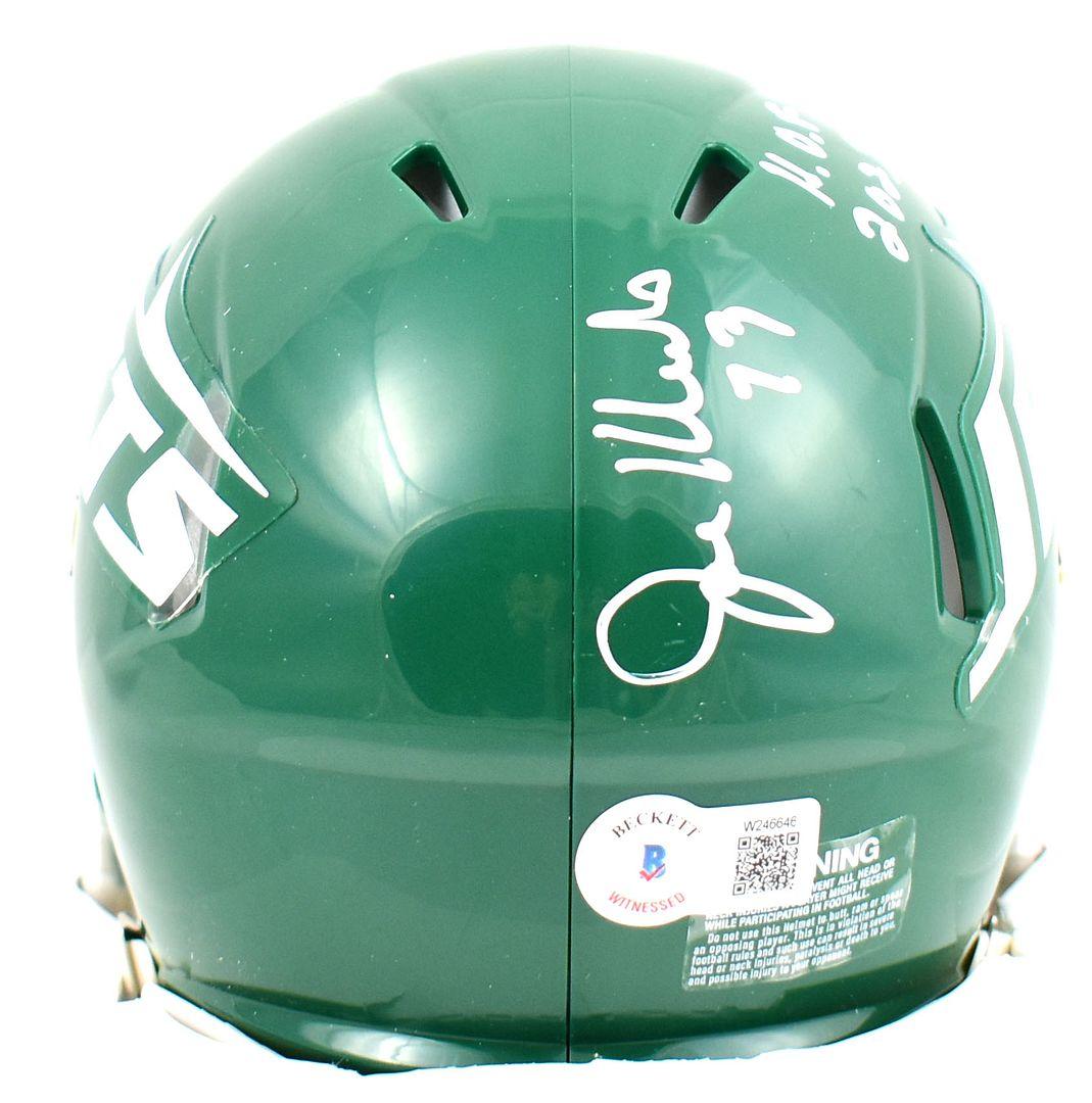 Joe Klecko Signed Jets Speed Mini Helmet Inscribed ""HOF 2023" (Beckett) at PristineAuction.com Joe Klecko Signed Jets Speed Mini Helmet Inscribed ""HOF 2023" (Beckett) at PristineAuction.com