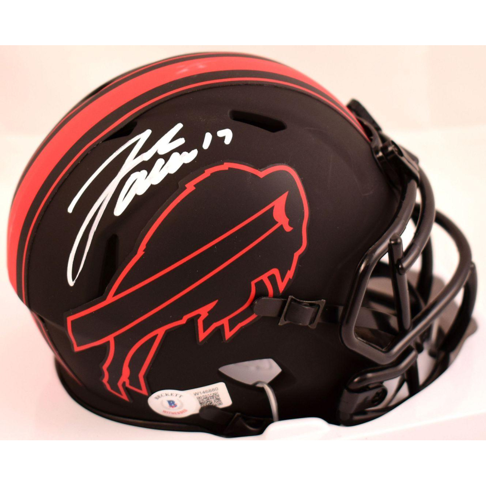 Josh Allen Signed Bills Eclipse Alternate Speed Mini Helmet (Beckett