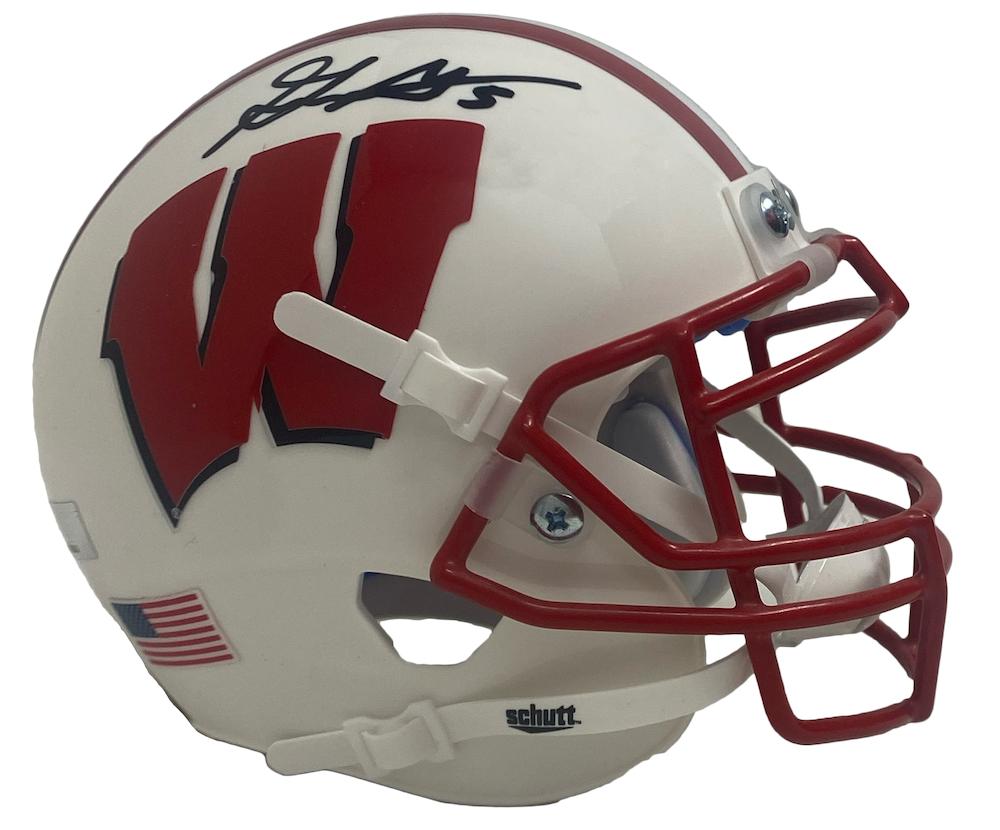 Graham Mertz Signed Wisconsin Badgers Mini Helmet (Panini) at PristineAuction.com Graham Mertz Signed Wisconsin Badgers Mini Helmet (Panini) at PristineAuction.com